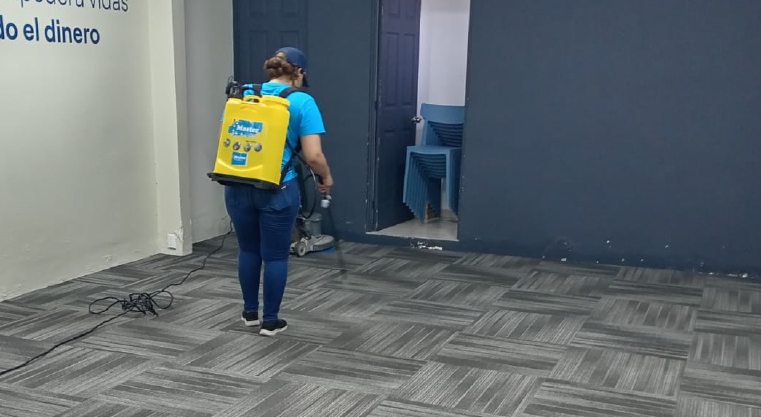 Servicio de limpieza profunda de alfombras a domicilio.